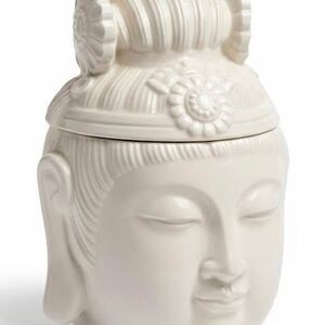 RARE Asian Buddha Lidded Jar